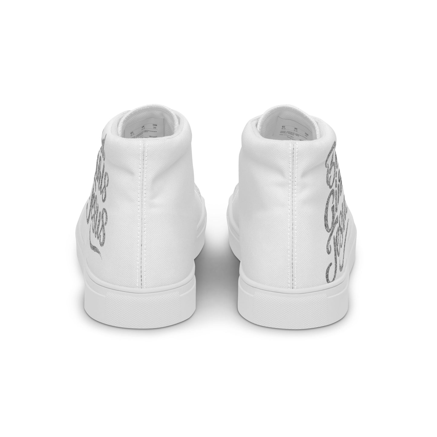Women’s high top canvas shoes