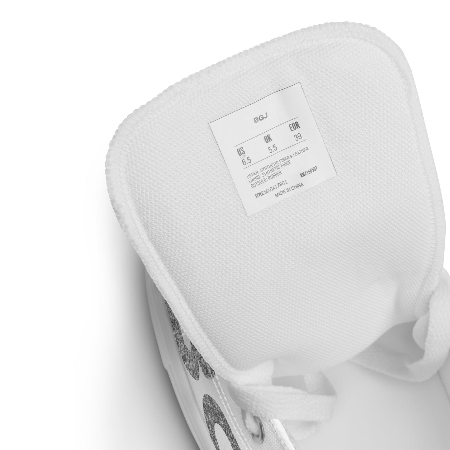 Women’s high top canvas shoes