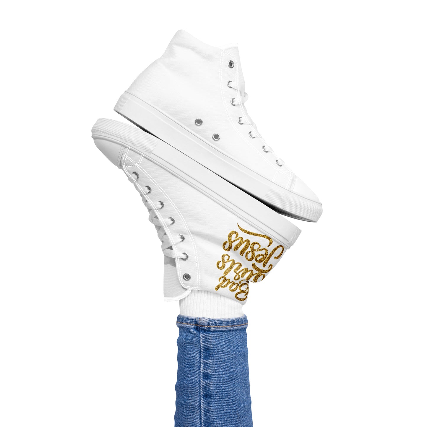 Women’s high top canvas shoes